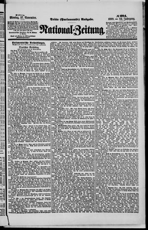 Nationalzeitung vom 27.11.1899