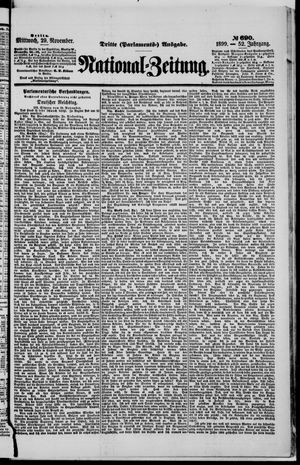 Nationalzeitung vom 29.11.1899