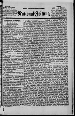 Nationalzeitung vom 01.12.1899