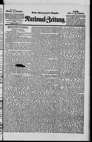 Nationalzeitung vom 11.12.1899