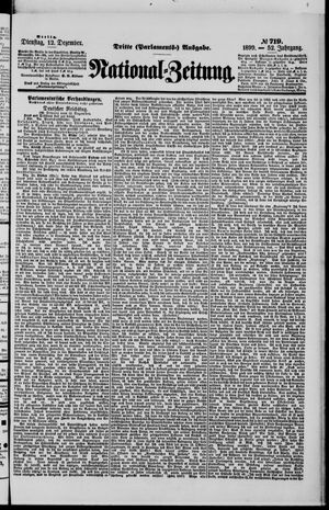 Nationalzeitung vom 12.12.1899