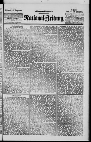 Nationalzeitung vom 13.12.1899