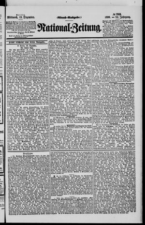 Nationalzeitung vom 13.12.1899