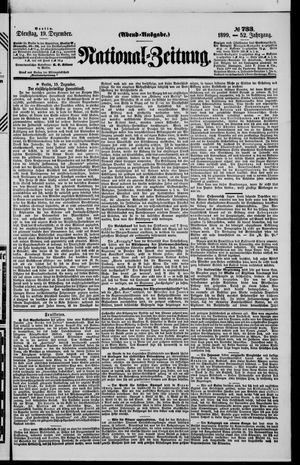 Nationalzeitung vom 19.12.1899