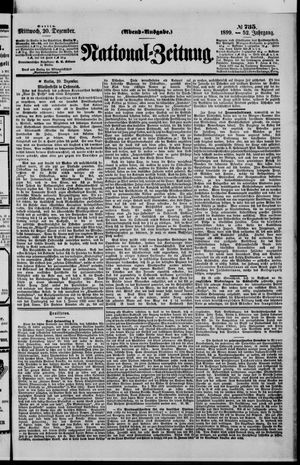Nationalzeitung vom 20.12.1899