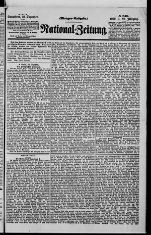 Nationalzeitung vom 23.12.1899