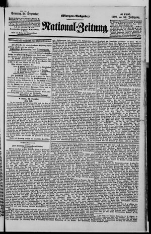 Nationalzeitung vom 24.12.1899
