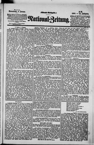 Nationalzeitung vom 06.01.1900