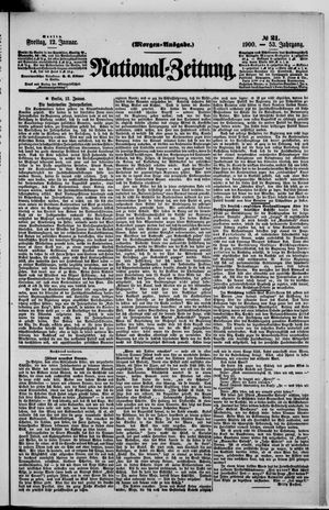 Nationalzeitung on Jan 12, 1900
