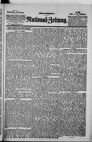 Nationalzeitung vom 13.01.1900