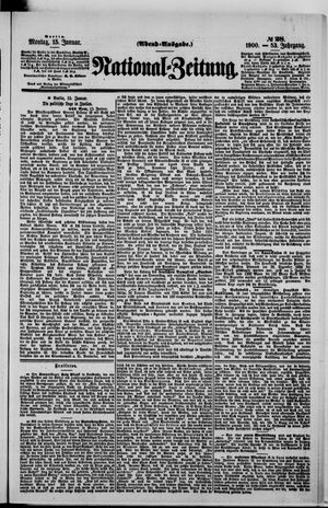 Nationalzeitung vom 15.01.1900