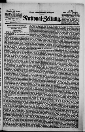 National-Zeitung on Jan 16, 1900