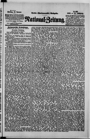 Nationalzeitung vom 19.01.1900