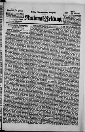 Nationalzeitung on Jan 20, 1900