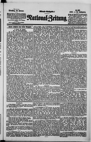 Nationalzeitung on Jan 23, 1900