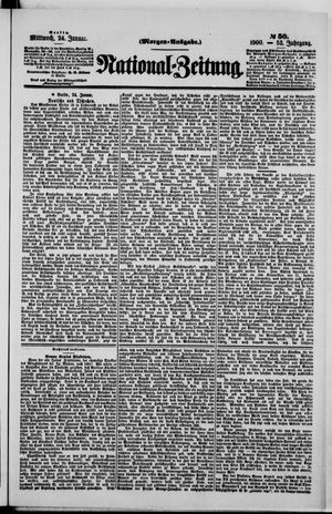 Nationalzeitung on Jan 24, 1900