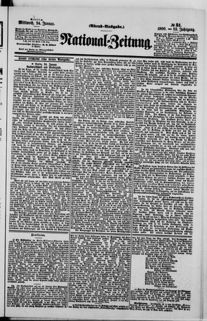 Nationalzeitung on Jan 24, 1900