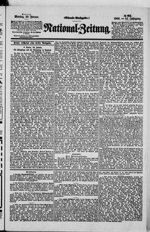 Nationalzeitung on Jan 29, 1900