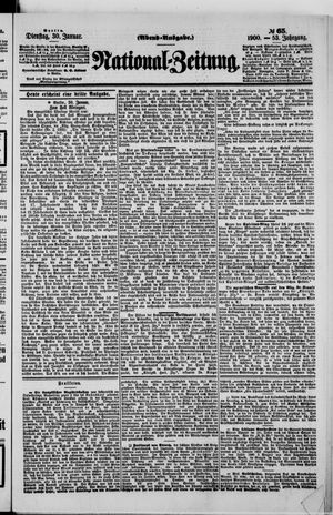 Nationalzeitung vom 30.01.1900