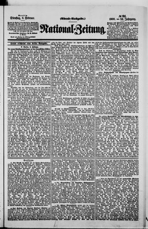 Nationalzeitung vom 06.02.1900