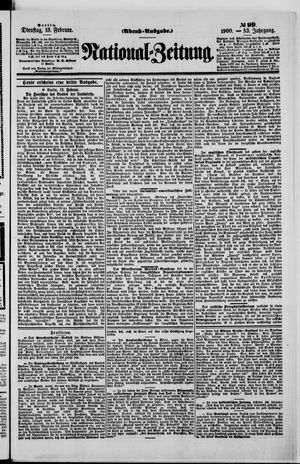 Nationalzeitung on Feb 13, 1900