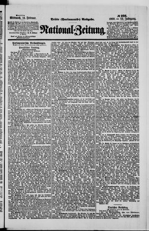 Nationalzeitung vom 14.02.1900