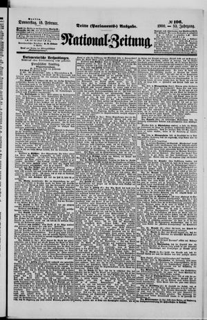 National-Zeitung on Feb 15, 1900