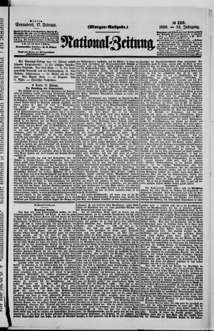 Nationalzeitung vom 17.02.1900