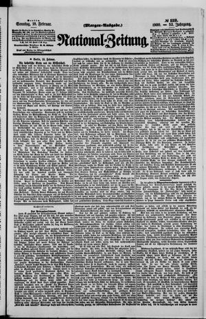 Nationalzeitung on Feb 18, 1900