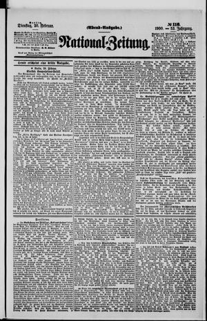Nationalzeitung on Feb 20, 1900