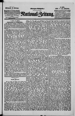 Nationalzeitung on Feb 21, 1900