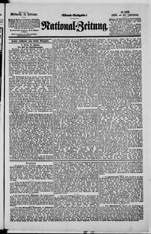 Nationalzeitung vom 21.02.1900