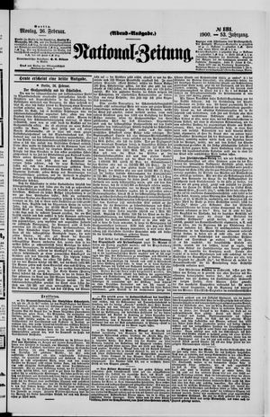 Nationalzeitung vom 26.02.1900