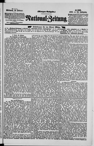 Nationalzeitung vom 28.02.1900