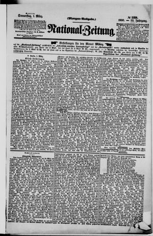 Nationalzeitung vom 01.03.1900