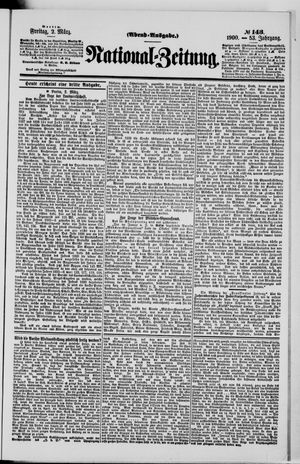 Nationalzeitung vom 02.03.1900