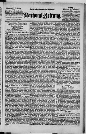 Nationalzeitung vom 17.03.1900