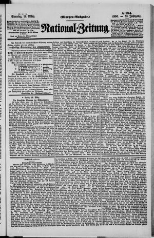 Nationalzeitung on Mar 18, 1900