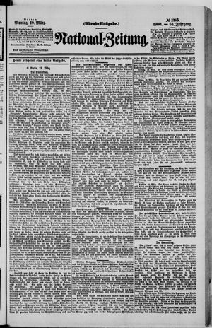 Nationalzeitung on Mar 19, 1900