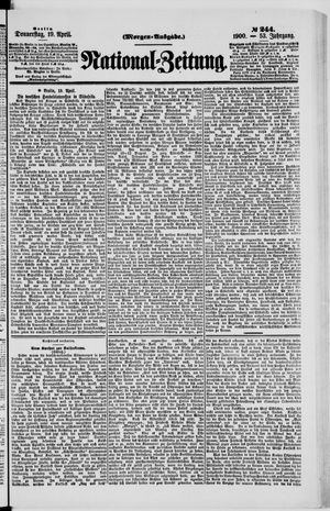 Nationalzeitung vom 19.04.1900