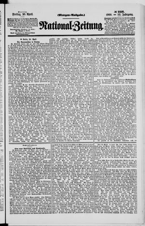 National-Zeitung vom 20.04.1900