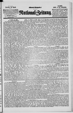 National-Zeitung vom 20.04.1900