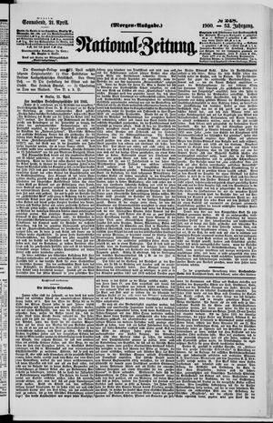 Nationalzeitung vom 21.04.1900