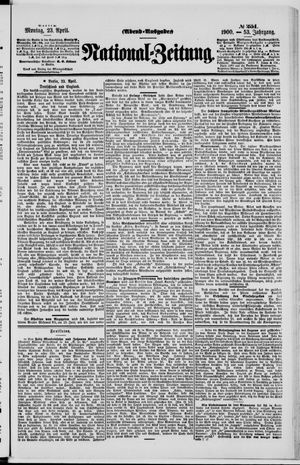 Nationalzeitung vom 23.04.1900