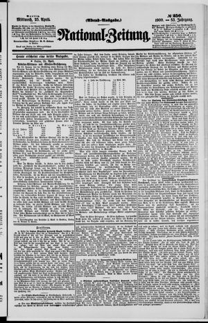 Nationalzeitung on Apr 25, 1900