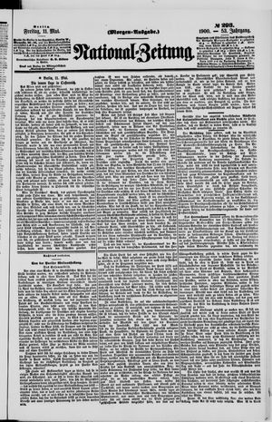 Nationalzeitung vom 11.05.1900