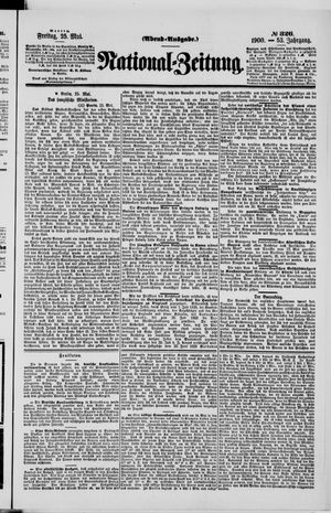 Nationalzeitung vom 25.05.1900