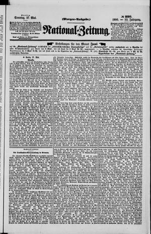 Nationalzeitung vom 27.05.1900