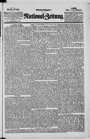 Nationalzeitung on May 28, 1900