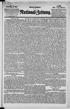Nationalzeitung vom 31.05.1900